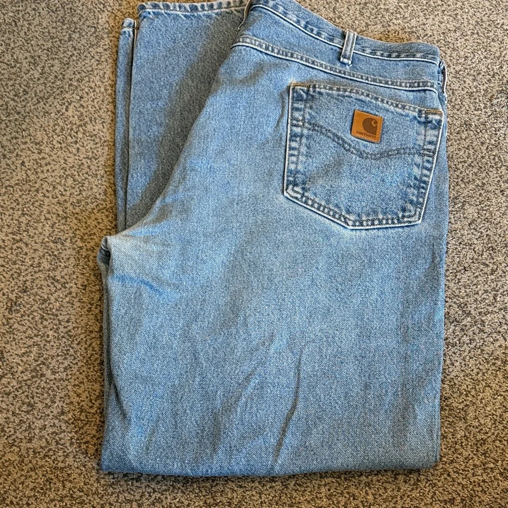 Carhartt Men's Light Blue Relaxed Fit Denim Jeans 38x32 - Picture 1 of 6